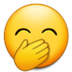 Face with Hand Over Mouth :face-with-hand-over-mouth: